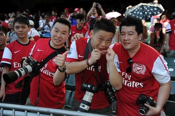 Arsenal Fans Gather for Kitchee FC Match in Hong Kong (2012)