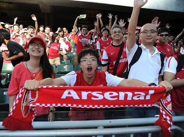 Arsenal Fans Gather for Kitchee FC Match in Hong Kong (2012-13)