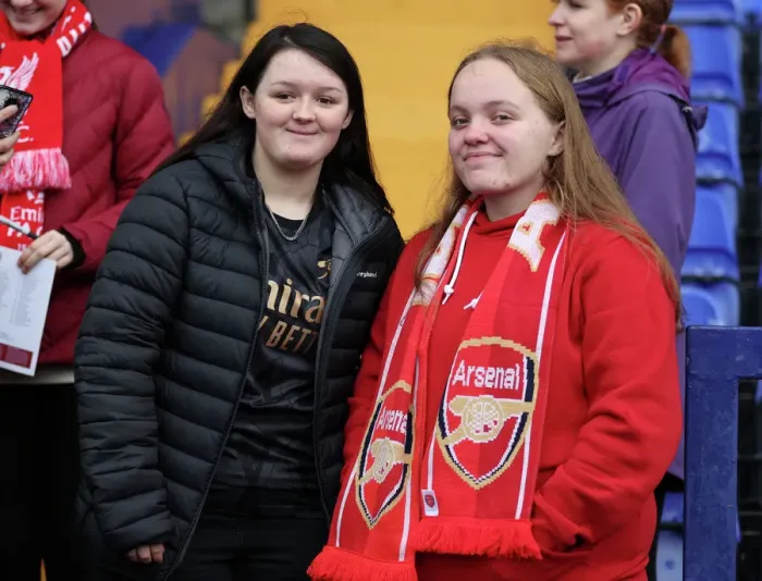 Framed Print : Arsenal Fans Gather Before Liverpool vs. Arsenal: FA Womens Super League Showdown Framed Print : Arsenal Fans Gather Before Liverpool vs. Arsenal: FA Womens Super League Showdown