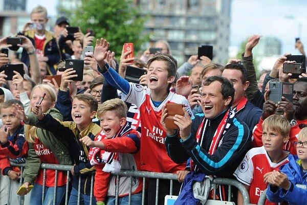 Arsenal Fans Gather for Pre-Season Friendly against Viking FK in Norway, 2016