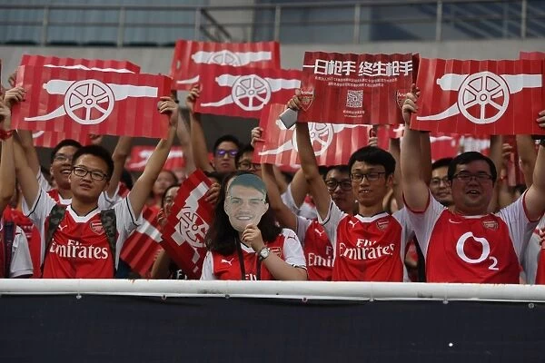 Arsenal Fans Gather in Shanghai for Pre-Season Match Against Bayern Munich (2017)