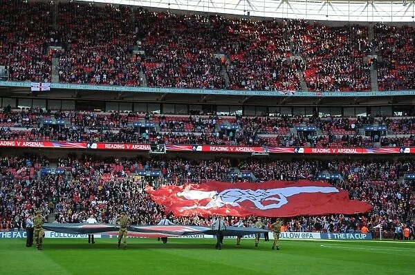Arsenal Fans Gather at Wembley Stadium Before FA Cup Semi-Final vs. Reading