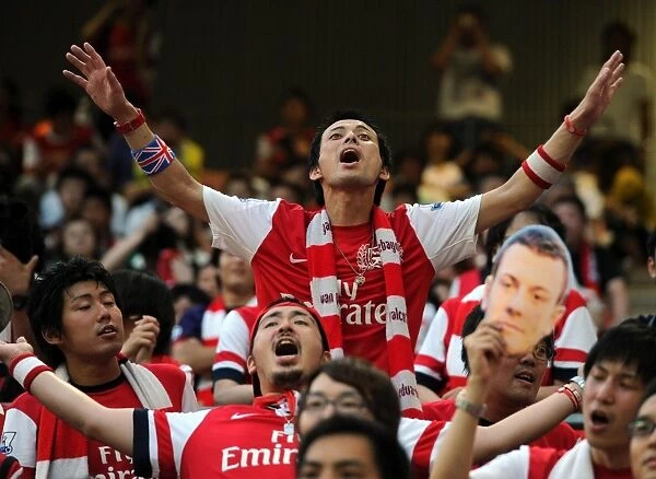 Arsenal Fans Gathered for Nagoya Grampus vs. Arsenal Pre-Season Match in Japan, 2013