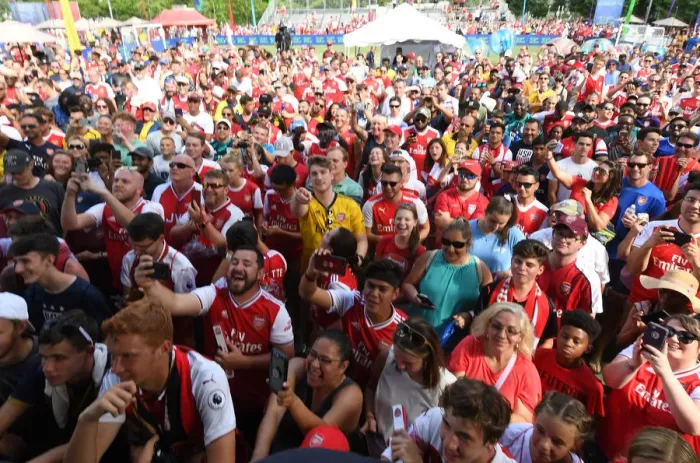Framed Print : Arsenal Fans Gathering: 2019 International Champions Cup in Charlotte (Arsenal vs Fiorentina)
