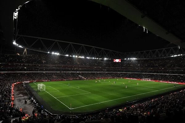Arsenal Fans Illuminate Emirates Stadium with Sea of Lights during FA Cup Match against Coventry City