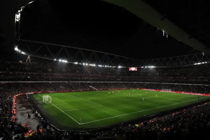 Framed Print : Arsenal Fans Illuminate Emirates Stadium with Sea of Lights during FA Cup Match against Coventry City Framed Print : Arsenal Fans Illuminate Emirates Stadium with Sea of Lights during FA Cup Match against Coventry City