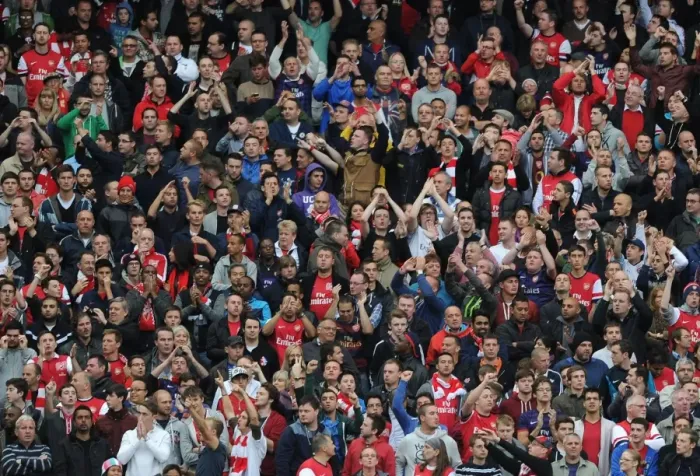 Framed Print : Arsenal Fans at Manchester City: Premier League Showdown (2012-13) Framed Print : Arsenal Fans at Manchester City: Premier League Showdown (2012-13)