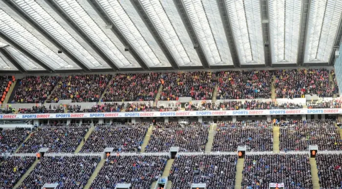 Framed Print : Arsenal fans. Newcastle United 0: 1 Arsenal. Barclays Premier League. St. James Park Framed Print : Arsenal fans. Newcastle United 0: 1 Arsenal. Barclays Premier League. St. James Park