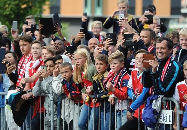 Arsenal Fans in Norway: Gathering Before Pre-Season Friendly vs. Viking FK (2016)