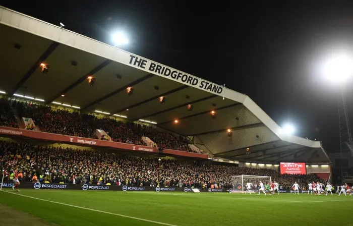 Framed Print : Arsenal Fans at Nottingham Forest vs Arsenal: Emirates FA Cup Third Round, 2021-22