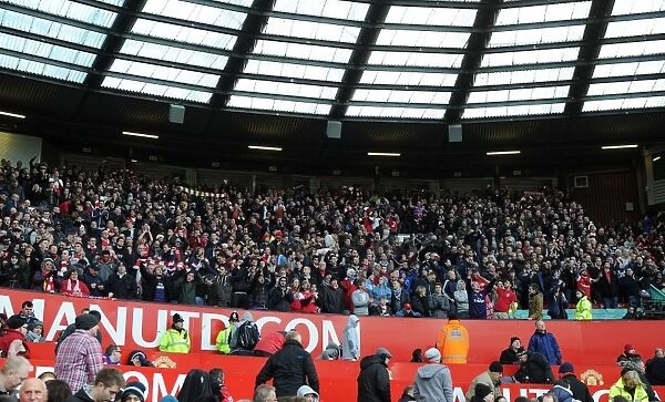 Arsenal Fans at Old Trafford: Manchester United vs Arsenal, Premier League 2012-13