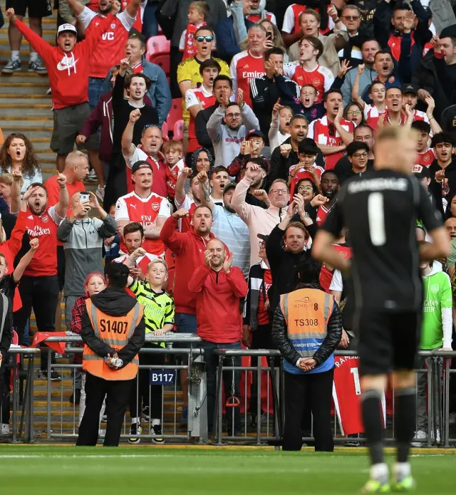 Framed Print : Arsenal Fans Passionate Pride: A Sea of Red and White at the 2023 Community Shield (Arsenal vs. Manchester City) Framed Print : Arsenal Fans Passionate Pride: A Sea of Red and White at the 2023 Community Shield (Arsenal vs. Manchester City)