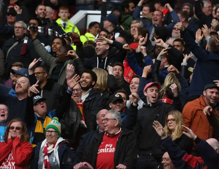 Framed Print : Arsenal Fans Passionate Showdown at Old Trafford: Manchester United vs. Arsenal (2017-18) Framed Print : Arsenal Fans Passionate Showdown at Old Trafford: Manchester United vs. Arsenal (2017-18)