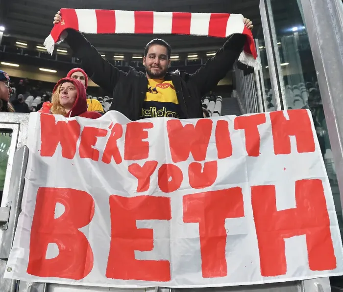 Framed Print : Arsenal Fans Rally Behind Beth Mead in UEFA Women's Champions League Clash Against Juventus Framed Print : Arsenal Fans Rally Behind Beth Mead in UEFA Women's Champions League Clash Against Juventus