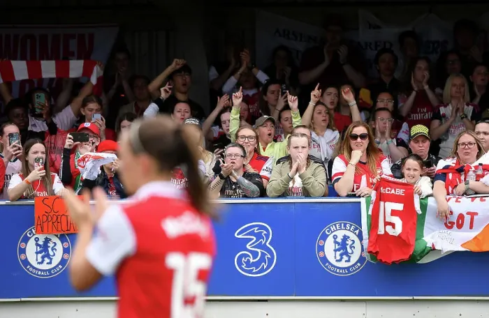 Framed Print : Arsenal Fans Rally Behind Katie McCabe Amid Chelsea Rivalry in FA Women's Super League Framed Print : Arsenal Fans Rally Behind Katie McCabe Amid Chelsea Rivalry in FA Women's Super League