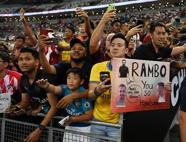 Arsenal Fans React After International Champions Cup Match Against Atletico Madrid, Singapore 2018