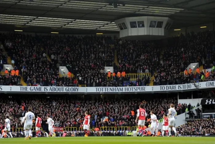 Framed Print : Arsenal fans. Tottenham Hotspur 2: 1 Arsenal. Barclays Premier League. White Hart Lane, 3 / 3 / 13 Framed Print : Arsenal fans. Tottenham Hotspur 2: 1 Arsenal. Barclays Premier League. White Hart Lane, 3 / 3 / 13