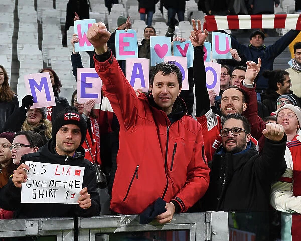 Arsenal Fans in Turin: United in Support at Juventus vs. Arsenal, UEFA Women's Champions League Group C