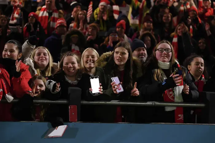Framed Print : Arsenal Fans Unite: Arsenal Women vs. Tottenham Hotspur Women - Conti Cup 2023-24