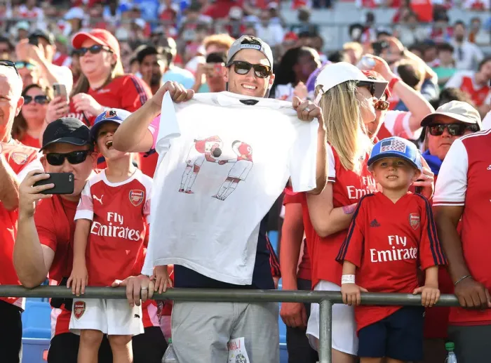 Framed Print : Arsenal Fans Unite in Charlotte for Arsenal vs. ACF Fiorentina at 2019 International Champions Cup Framed Print : Arsenal Fans Unite in Charlotte for Arsenal vs. ACF Fiorentina at 2019 International Champions Cup