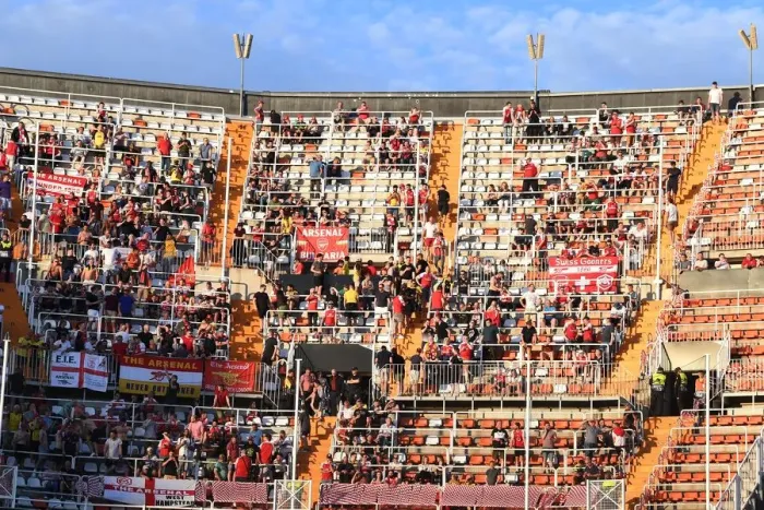 Framed Print : Arsenal Fans Unite Before Europa League Semi-Final Showdown Against Valencia