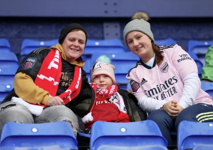 Framed Print : Arsenal Fans Unite Before FA Womens Super League Clash Against Liverpool
