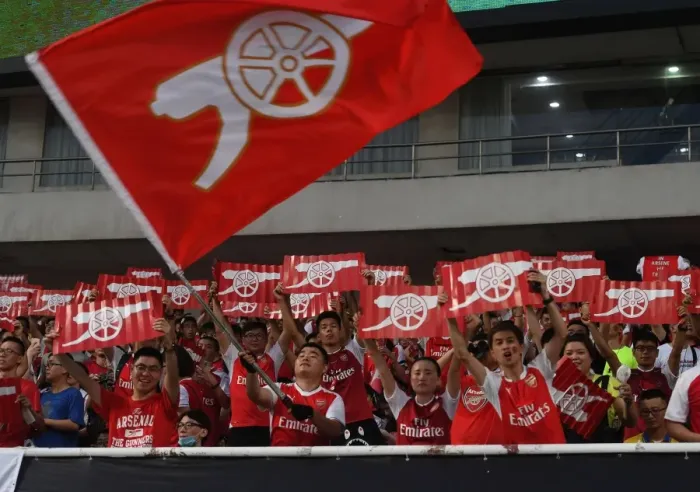 Framed Print : Arsenal Fans Unite in Shanghai for Pre-Season Clash Against Bayern Munich Framed Print : Arsenal Fans Unite in Shanghai for Pre-Season Clash Against Bayern Munich