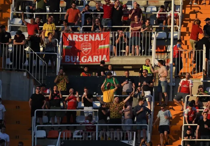 Framed Print : Arsenal Fans United: Europa League Semi-Final Showdown vs Valencia