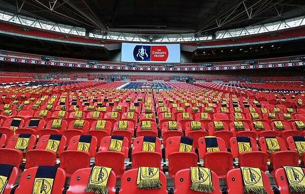 Arsenal Fans United at the FA Cup Final: A Showdown Against Aston Villa at Wembley Stadium