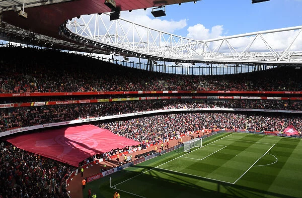 Arsenal Fans Unveil New Banner at Emirates Stadium Ahead of Arsenal vs. Brighton Match