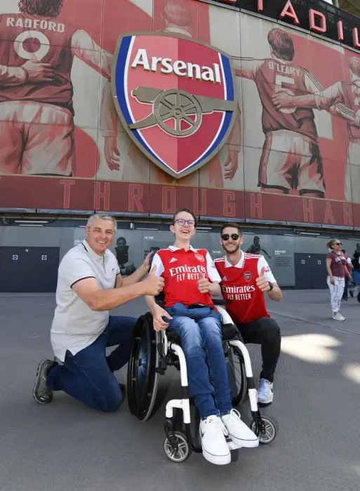 Framed Print : Arsenal Fans Unveil New Home Shirts Before Arsenal vs. Everton, Premier League 2021-22