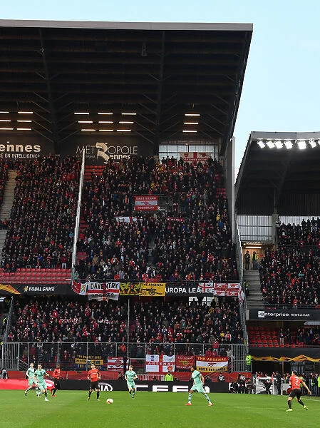 Arsenal Fans Unwavering Passion at Stade Rennais: UEFA Europa League 2018-19 Round of 16 First Leg