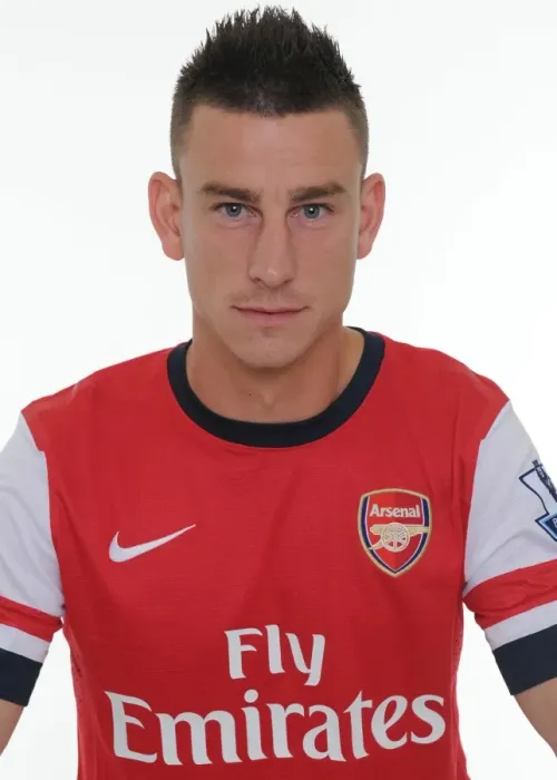 Framed Print : Arsenal FC 2013-14: Laurent Koscielny at Team Photocall Framed Print : Arsenal FC 2013-14: Laurent Koscielny at Team Photocall