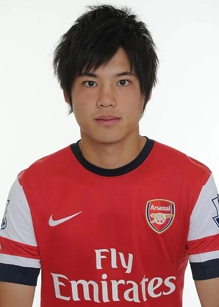 Arsenal FC 2013-14: Ryo Miyaichi at Team Photocall