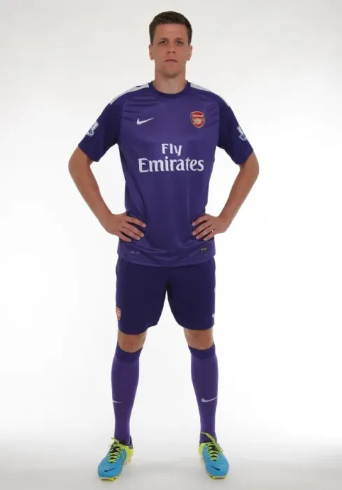 Framed Print : Arsenal FC 2013-14 Squad: Wojciech Szczesny at the Team Photocall