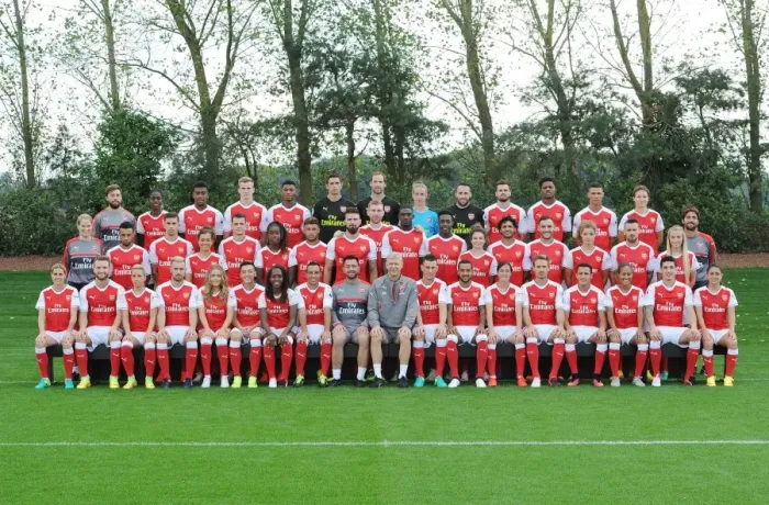 Framed Print : Arsenal FC 2016-17 First Team Squad: A Season's Glimpse of Football Excellence