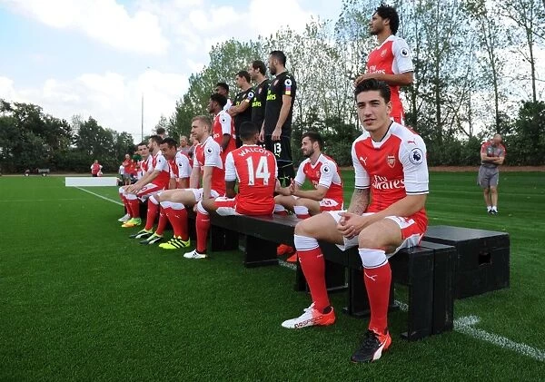 Arsenal FC 2016-17 Squad: Hector Bellerin at Arsenal's 1st Team Photocall