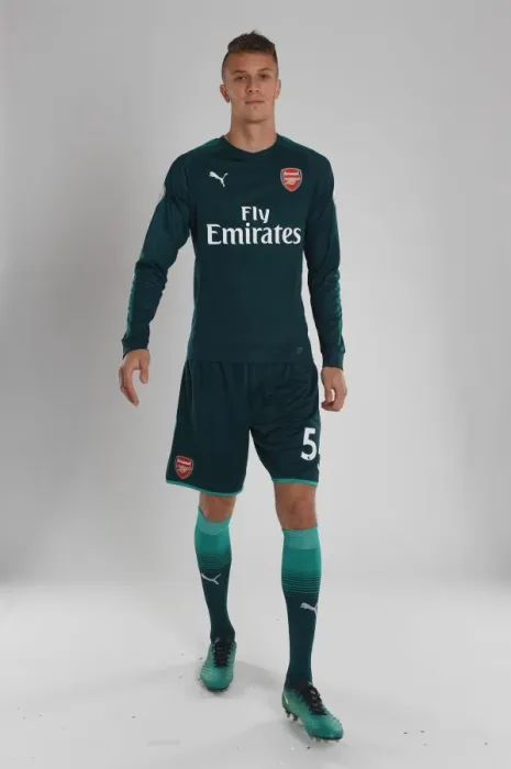 Framed Print : Arsenal FC 2017-18 Team: Matt Macey's Photocall