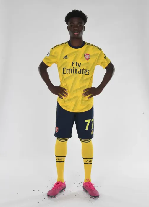 Framed Print : Arsenal FC: 2019-2020 Team Photocall - Bukayo Saka at Training