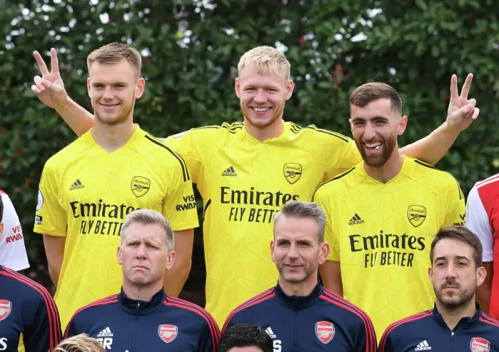 Framed Print : Arsenal FC 2022-23: A Trio of Goalkeepers - Hein, Ramsdale, and Turner