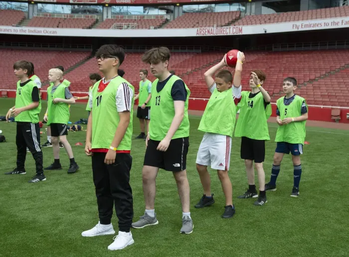 Framed Print : Arsenal FC 2022: Uncovering Football's Future Star at Ball Squad Trials