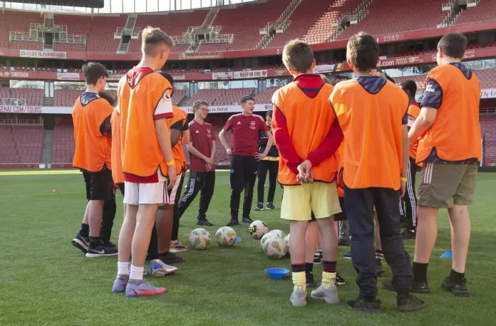 Framed Print : Arsenal FC 2022: Uncovering Football's Next Prodigy at the Ball Squad Trials