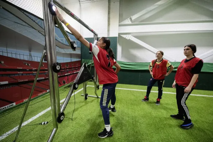 Framed Print : Arsenal FC 2022: Uncovering Tomorrow's Football Talents at Ball Squad Trials
