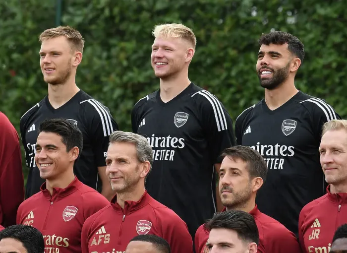 Framed Print : Arsenal FC 2023-24: A New Season of Promises - First Team Squad Photo