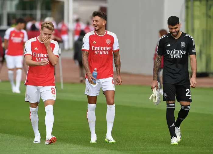 Framed Print : Arsenal FC 2023-24: Unity and Determination - The First Team's Reveal