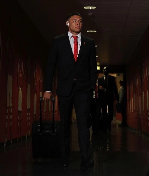 Arsenal FC: Alex Oxlade-Chamberlain Arrives at Emirates Stadium for Arsenal v RSC Anderleicht, UEFA Champions League (2014)
