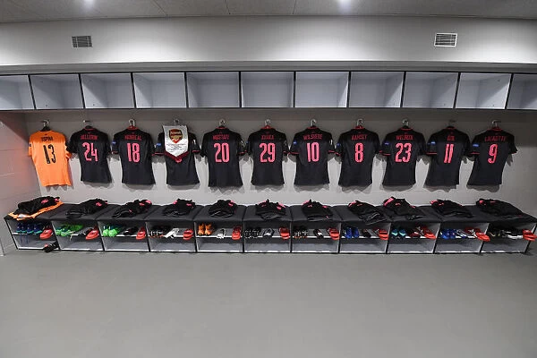 Arsenal FC in the Atletico Madrid Changing Room before the UEFA Europa League Semi-Final Second Leg