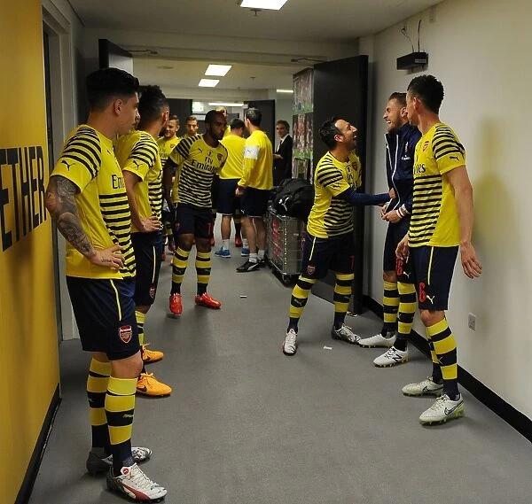 Arsenal FC: Bellerin and Koscielny in the FA Cup Final Changing Room (2015)