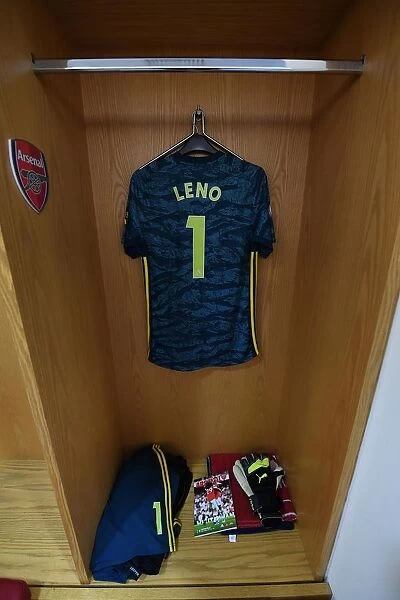 Arsenal FC: Bernd Leno Prepares for Aston Villa Clash in Emirates Stadium Changing Room (2019-20)