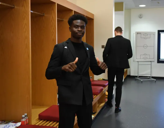 Framed Print : Arsenal FC: Bukayo Saka's Focus Before Arsenal v Newcastle United (2019-20) Framed Print : Arsenal FC: Bukayo Saka's Focus Before Arsenal v Newcastle United (2019-20)